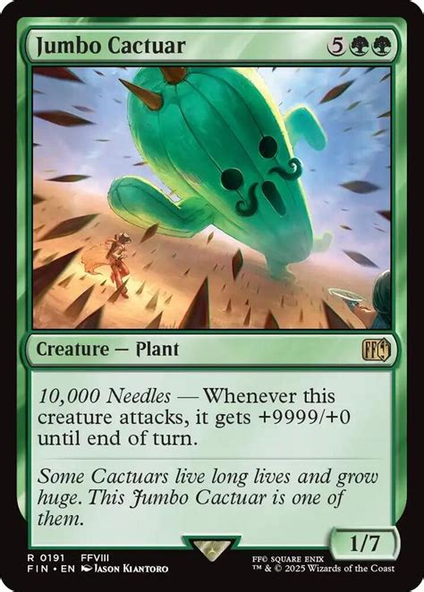 Jumbo Cactuar (Final Fantasy VIII card).